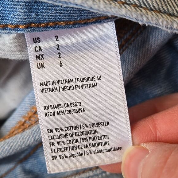 American Eagle Outfitters Light Blue Mini Skirt, Women's Size 2, Great Condition - Picture 6 of 9